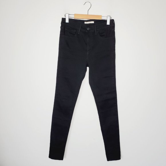 LEVI'S 720 Black High Rise Super Skinny Jeans - Picture 2 of 11
